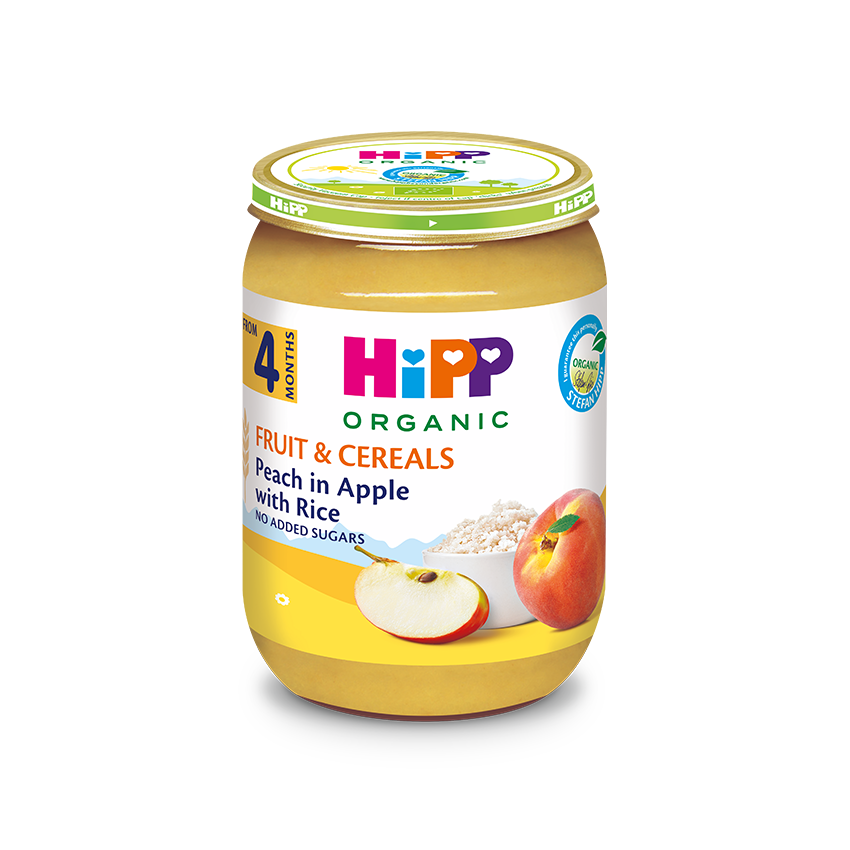 HiPP Organic Fruit and Cereal Apple with Rice 190g – Organic Baby Meal (6M+)-1