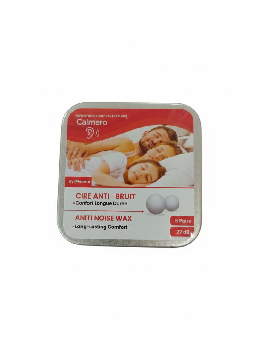 Calmero Anti Noise Wax Earplugs 8 Pairs 27 dB Long Lasting Comfort for Sleep Study Travel-1