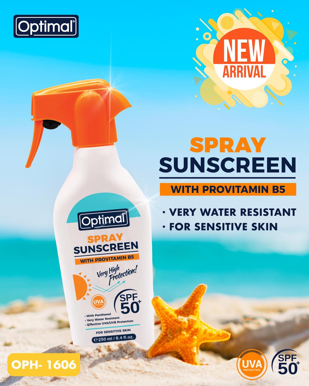 Optimal Spray Sunscreen SPF 50+ with Provitamin B5 – 250ml-2
