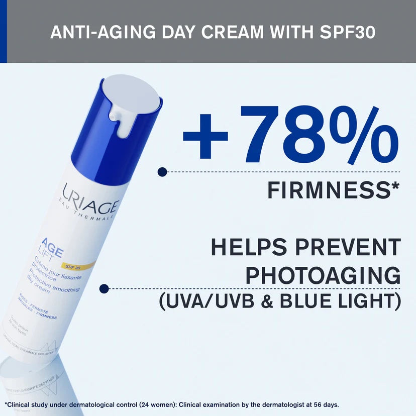 Uriage Age Lift Protective Smoothing Day Cream SPF 30 50ML - Anti-Aging Cream with Sun Protection-5