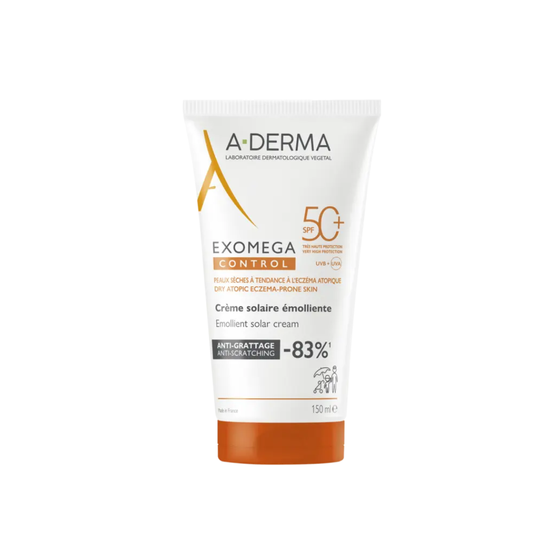 ADerma Exomega Emollient Sunscreen SPF50+ for Dry to Atopic Skin 150ml