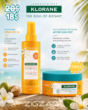 Klorane Plysiane Body Spray Spf 30 and get a free Klorane Polysiane Sublime After Sun 200ml