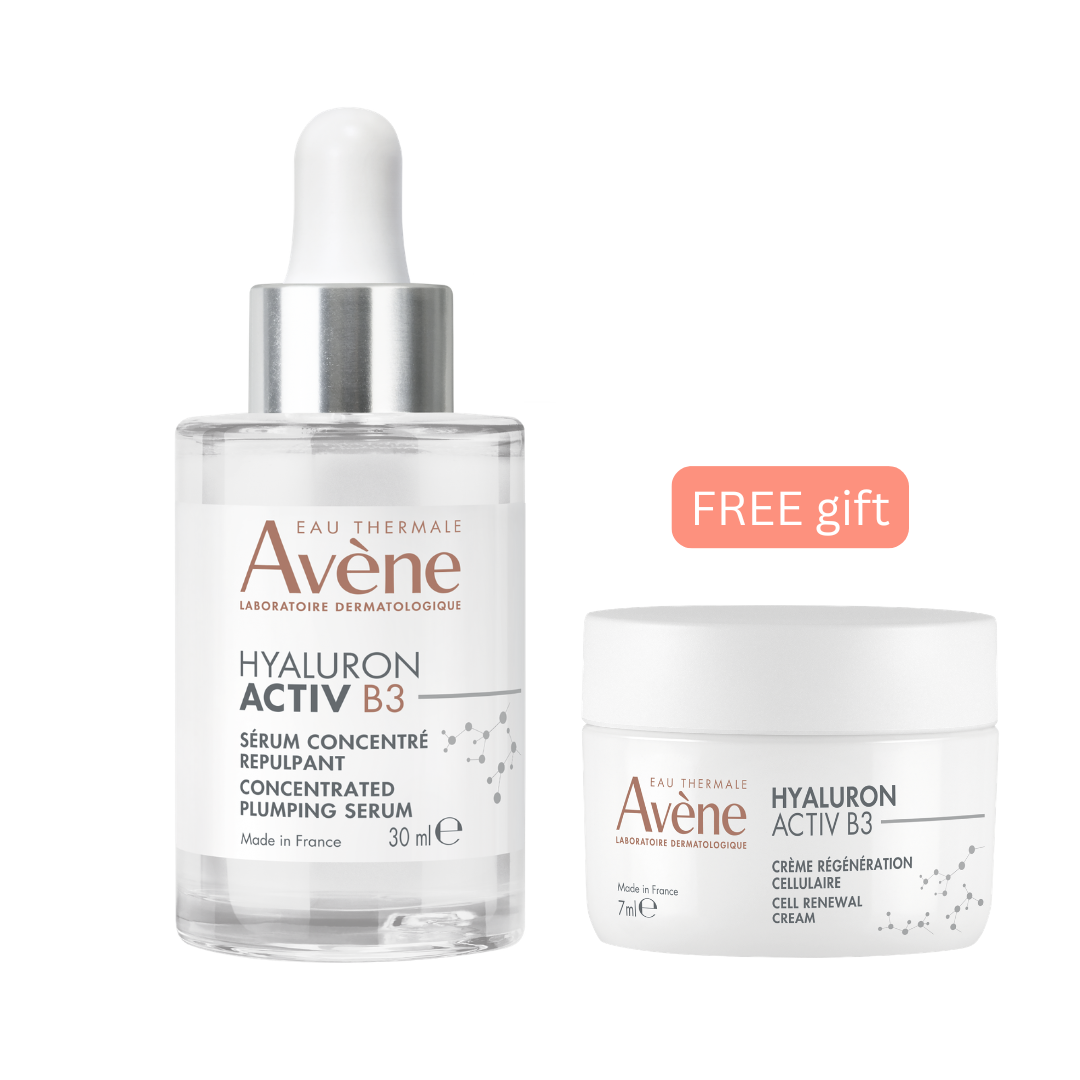 Avene Hyaluron Activ B3 Plumping Serum 30ml + Avene Hyaluron Activ B3 Cell Renewal Cream 7ml Get Free – Plumping & Hydration Set