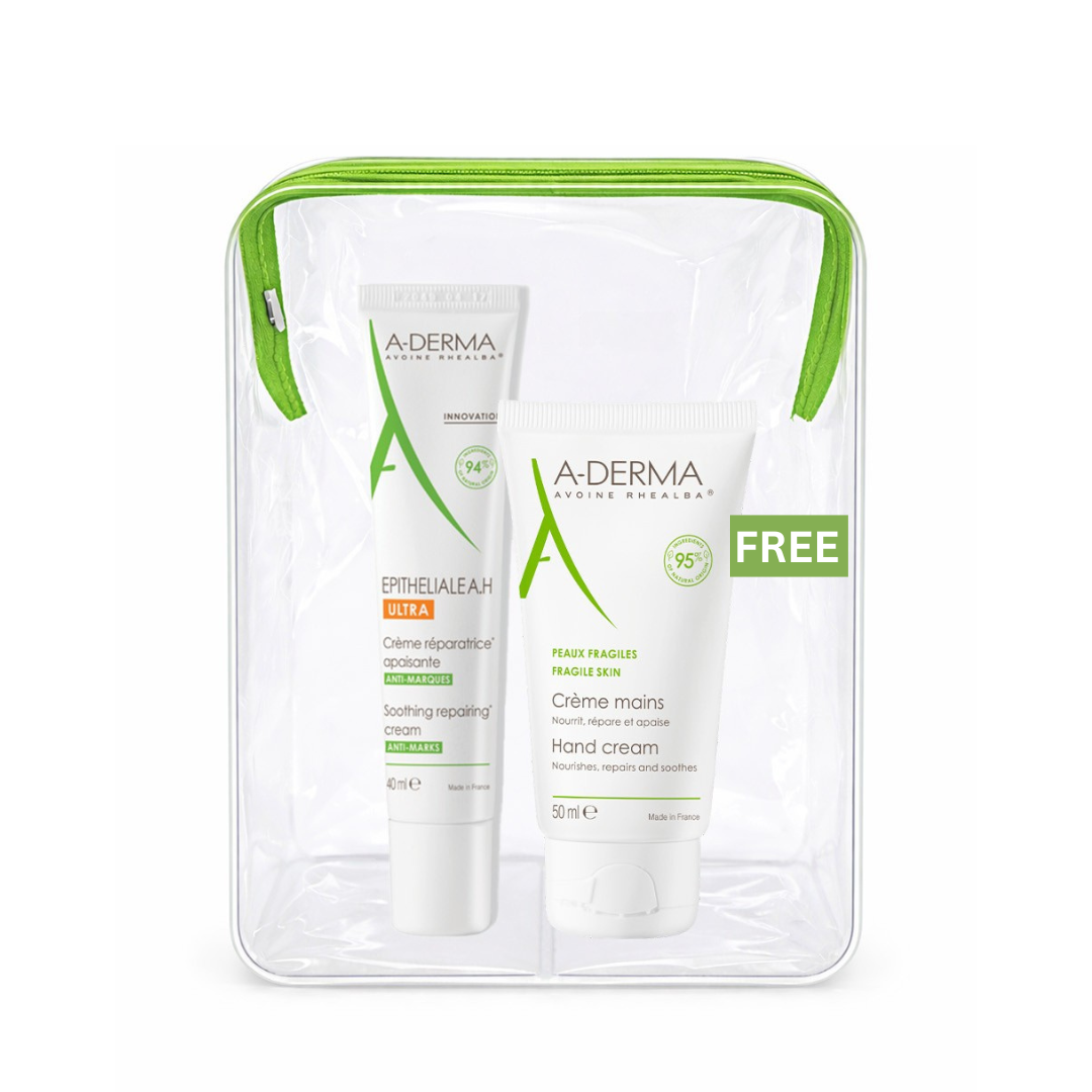 Aderma Epitheliale AH Ultra Anti-mark Repairing Cream and get a FREE 50ml Aderma hand and nails cream