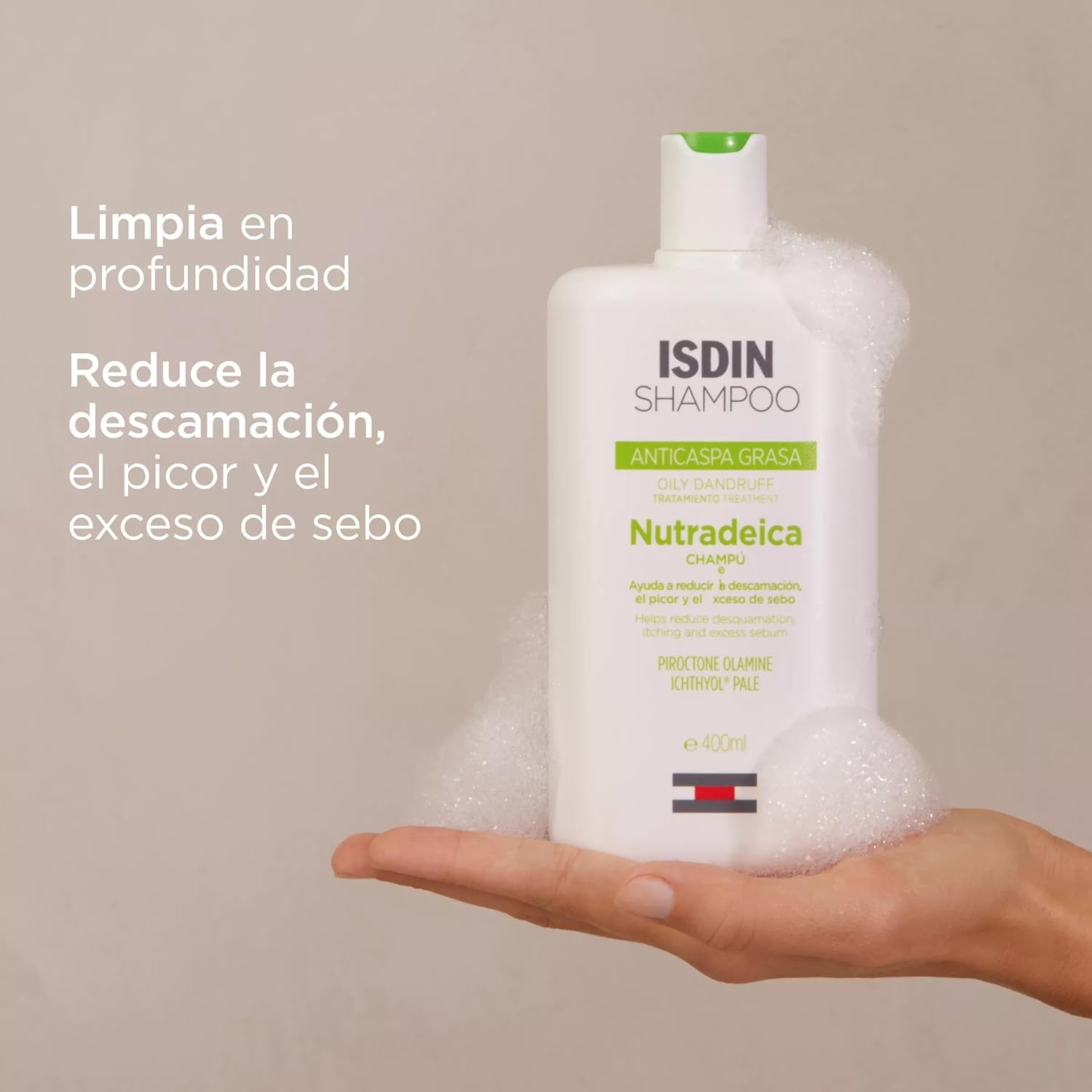 ISDIN Nutradeica Oily Dandruff Shampoo 200ml | Dandruff Control Shampoo for Oily Scalp and Sebum Regulation-3