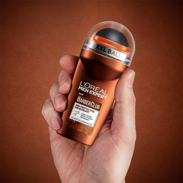 L'Oreal Men Expert Barber Club Deodorant Roll-On 50ml – 48H Freshness with Woody Scent-2