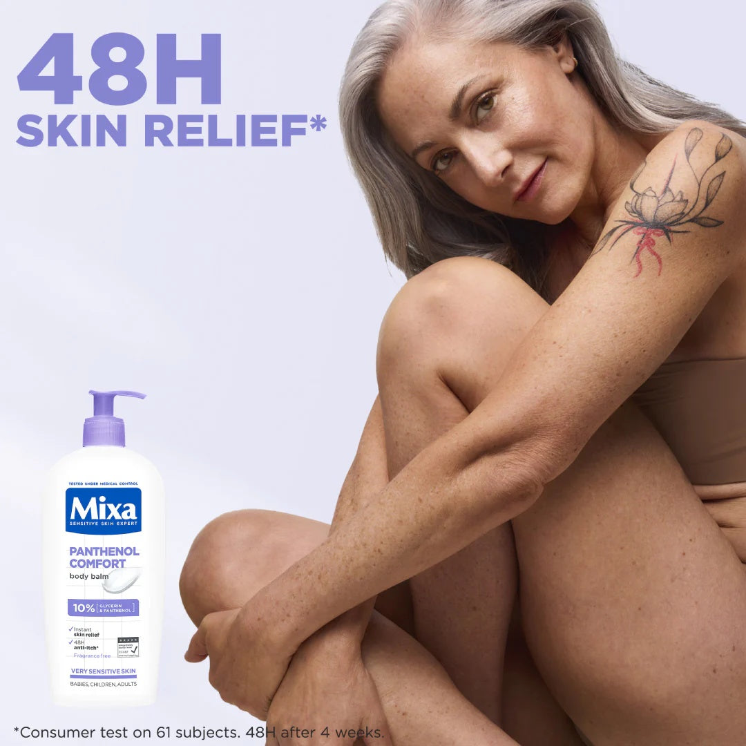 Mixa Panthenol Comfort Body Balsam 10% Glycerin Panthenol for Sensitive Skin-2
