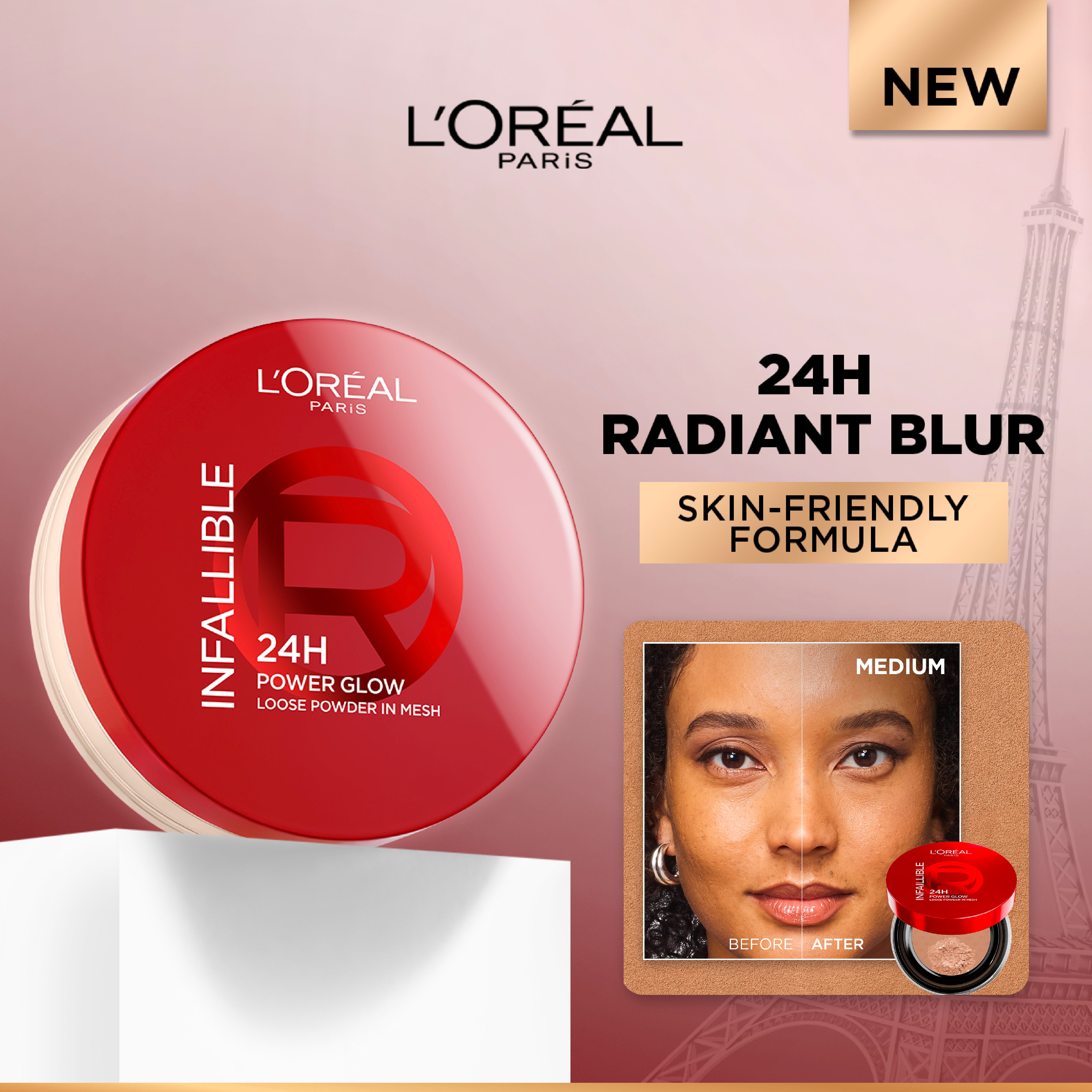 L’Oreal Paris Infaillible 24H Power Glow Loose Powder Radiant Pore Blurring Finish