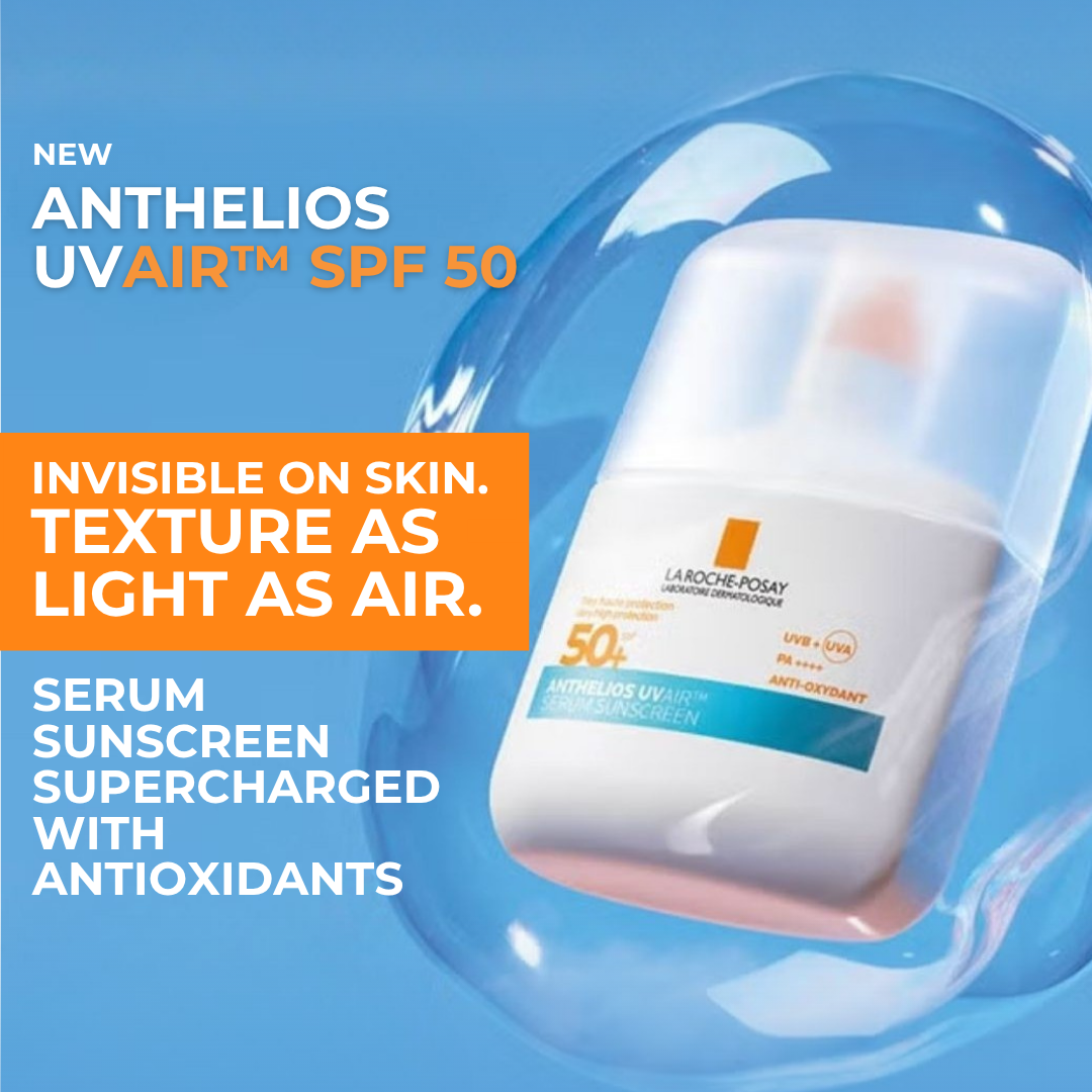 La Roche Posay Anthelios UV Air Serum SPF50+ – Lightweight Invisible Sunscreen for Face and Neck