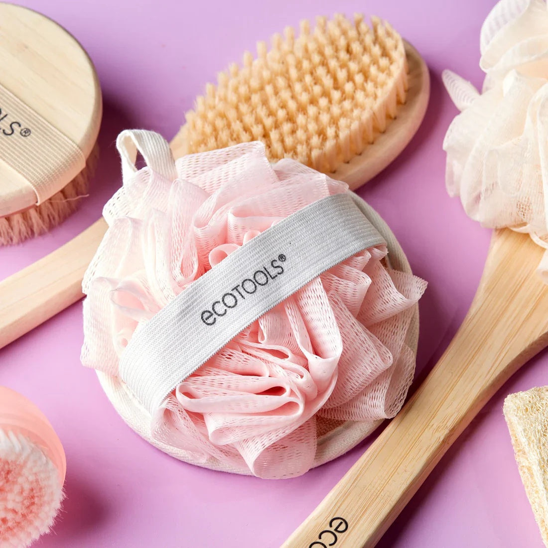 EcoTools EcoPouf Dual Cleansing Pad One Size Pink-4