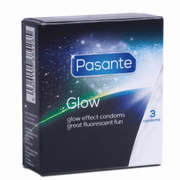 Pasante Glow Condoms 3 Pack – Glow in the Dark for Fun and Safe Intimacy-1