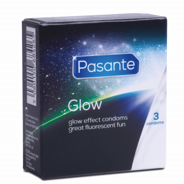 Pasante Glow Condoms 3 Pack – Glow in the Dark for Fun and Safe Intimacy-1