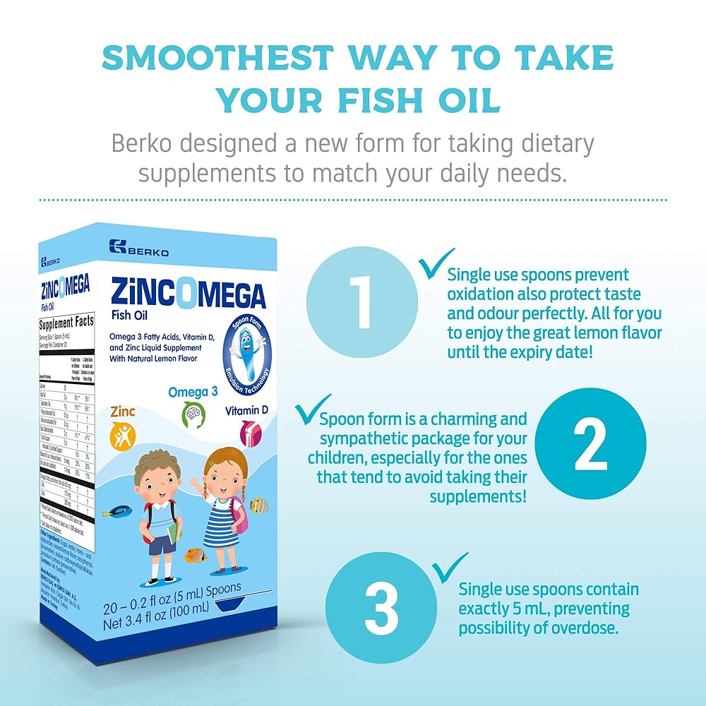 Zincomega Fish Oil + Vitamin D & Zinc Supplement – 20 Spoons-3