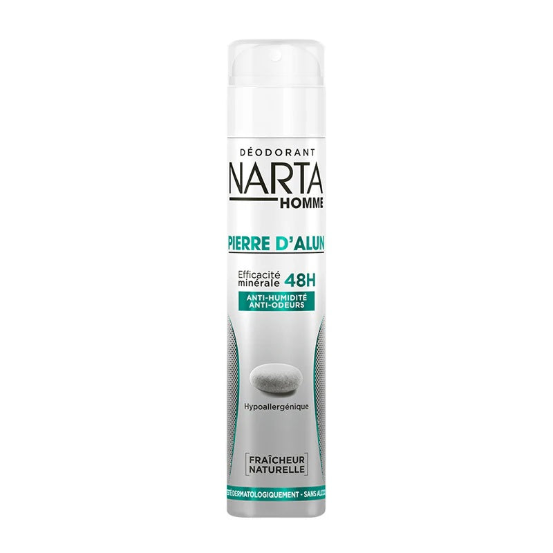 Narta Homme Pierre d’Alun Men Deodorant Spray 48h Freshness 200ml – Natural Long-Lasting Protection-1