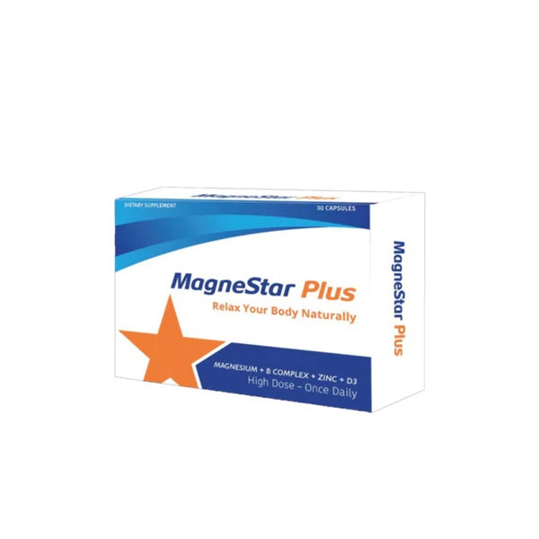 MagneStar Plus Magnesium & B-Complex Supplement – 30 Capsules-1