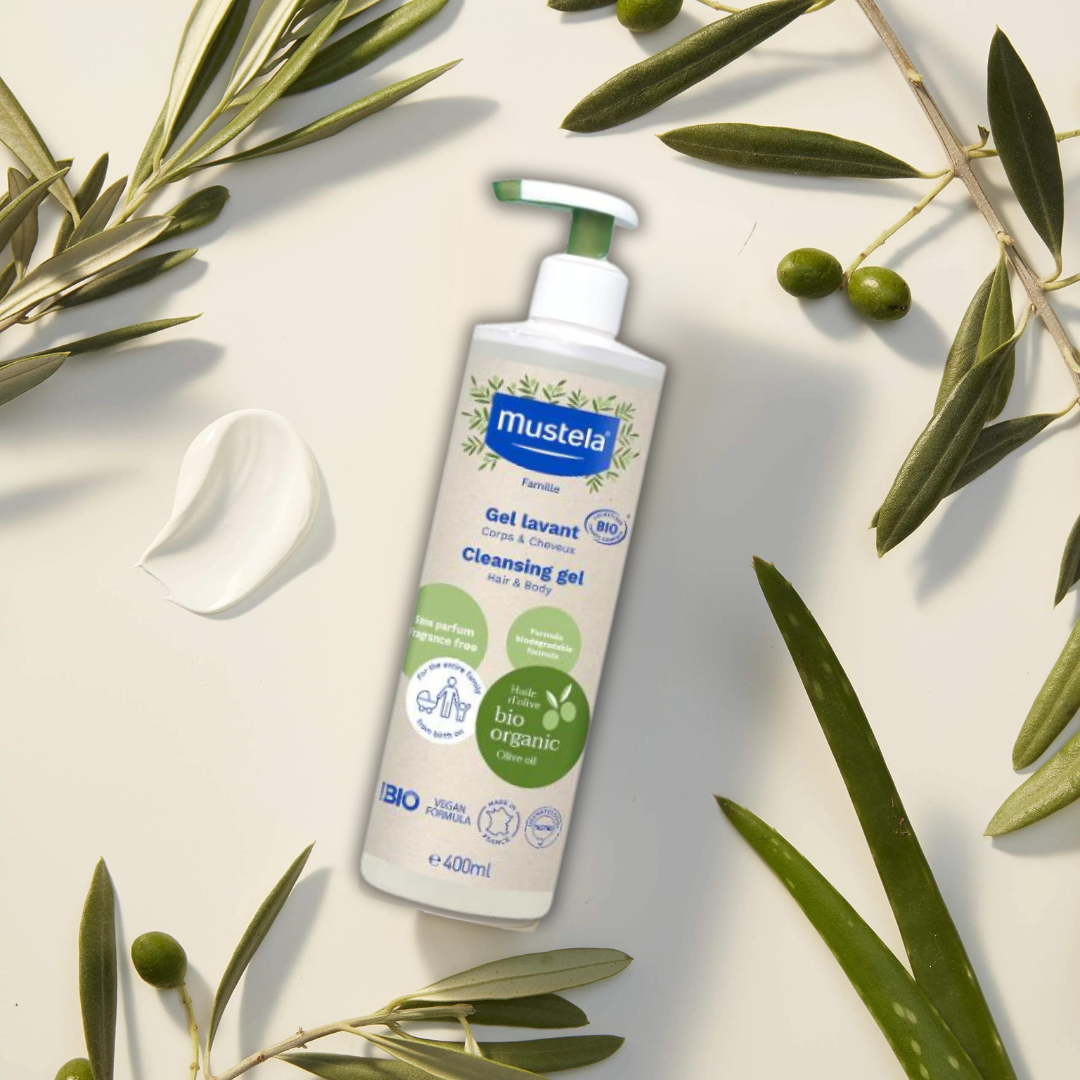 Mustela Bio Organic Cleansing gel,Gel Lavant, Hair and Body - 400ml-2