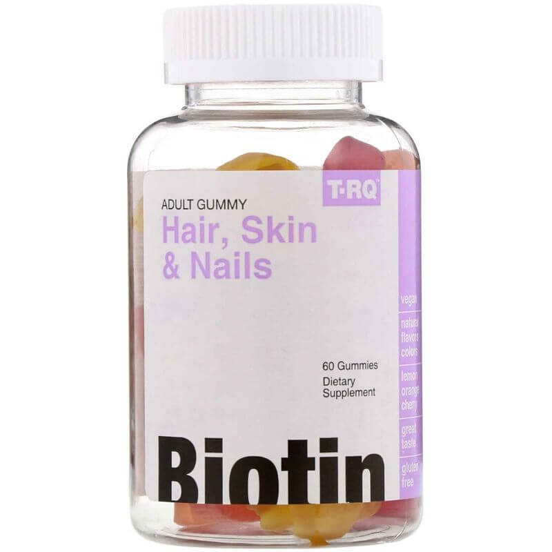 TRQ Biotin for Hair, Skin & Nails - 60 Gummies-1