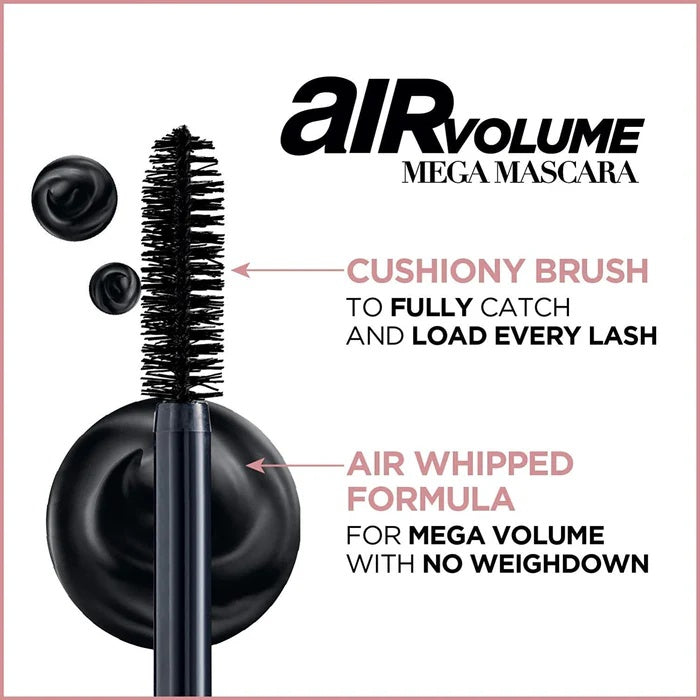 LOreal Paris Air Volume Mega Mascara 9.4ml – Lightweight Whipped Formula for Mega Volume-4