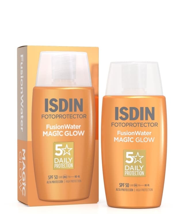 ISDIN Fusion Water Magic Glow SPF 50+ 50ml | Tinted Sunscreen with High Protection and Radiant Finish-2