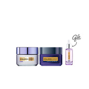L’Oreal Paris Hyaluron Expert Day Cream 50ml + Night Cream 50ml | Hydrating Skincare Set with Free Hyaluron Expert Serum 15ml-1