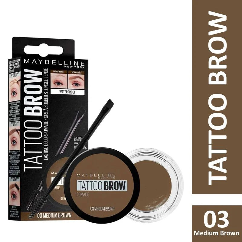 Maybelline Tattoo Studio Brow Pomade – Long-Lasting Waterproof Eyebrow Color-4