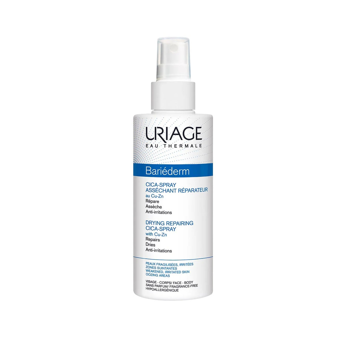 Uriage Bariéderm Drying Repairing Cica-Spray with CuZn 100ML - Soothing and Repairing for Irritated Skin-2