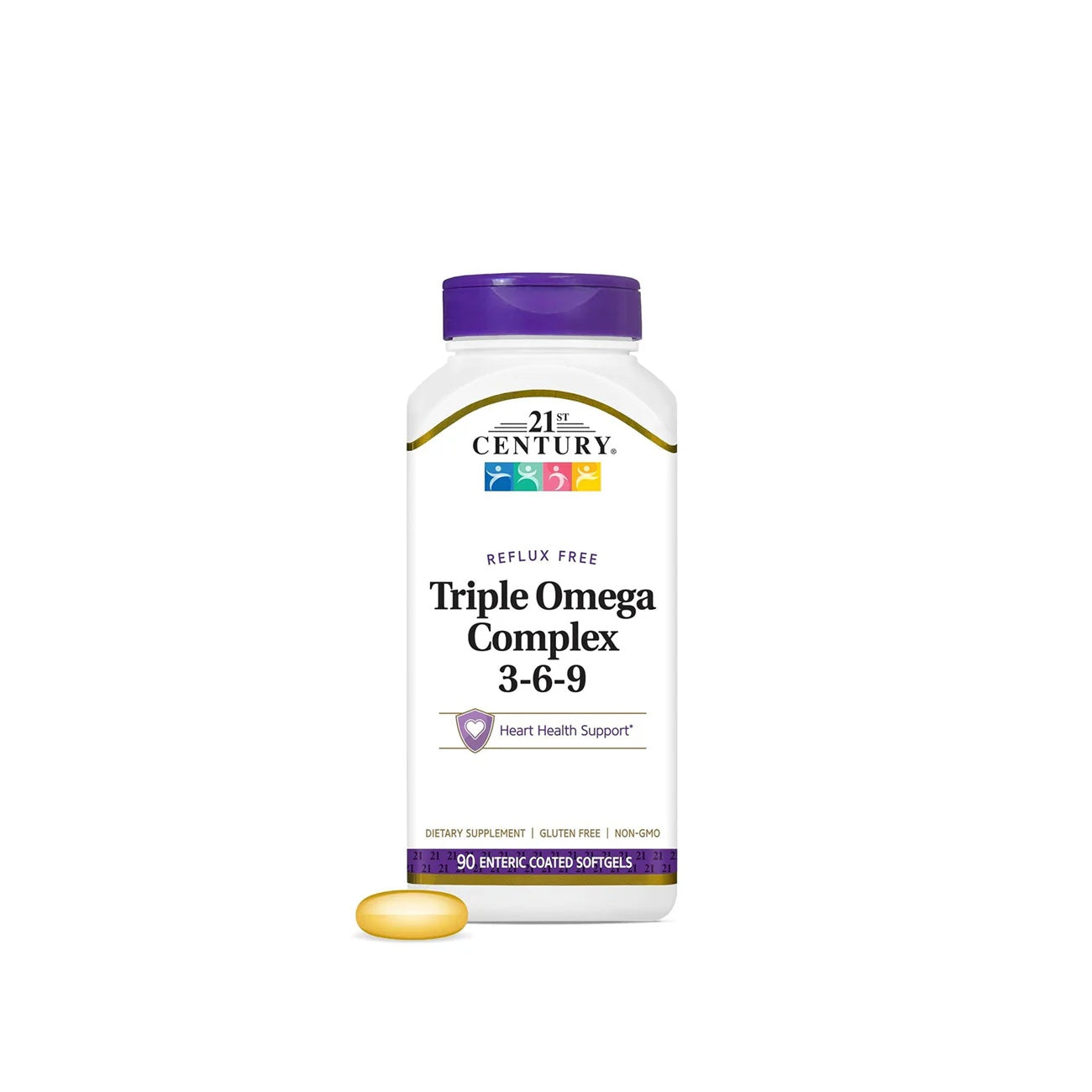 Triple Omega Complex 3-6-9 Reflux Free 90 Enteric Coated Softgels-1