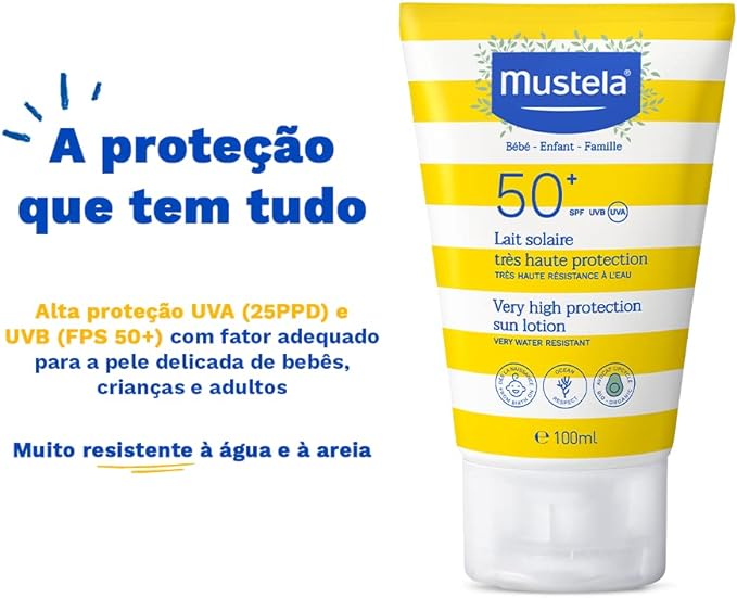 Mustela Very High Protection Sun Lotion - SPF 50+ - Kids Sun Protection-5