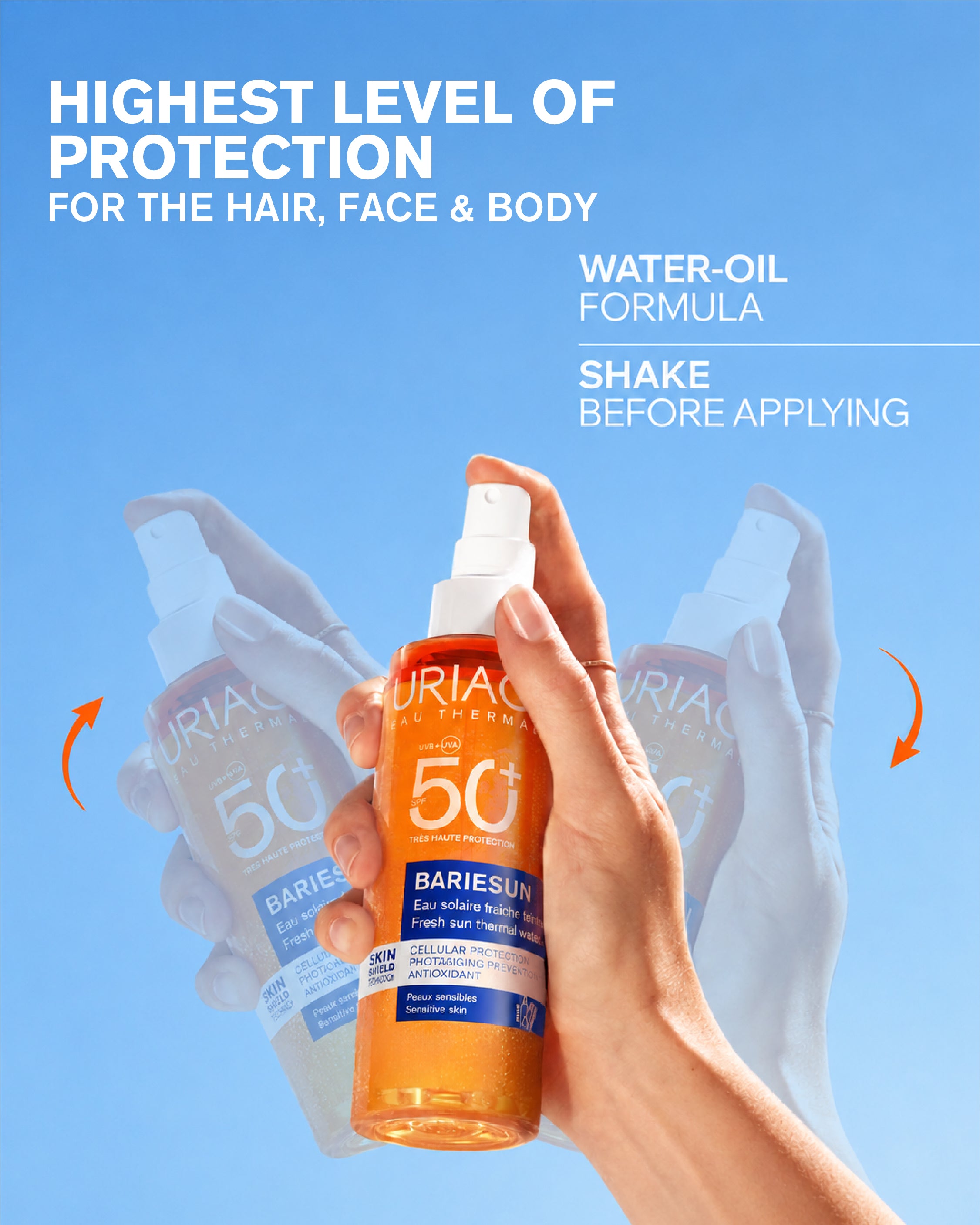 Uriage Bariésun Fresh Sun Thermal Water Hair & Body Mist SPF50+ 200ml