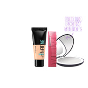 Maybelline Fit Me Matte + Poreless Liquid Foundation, Super Stay Vinyl Ink Long Lasting Liquid Lipcolor Duo – 20% Off + Free Pocket Mirror-1