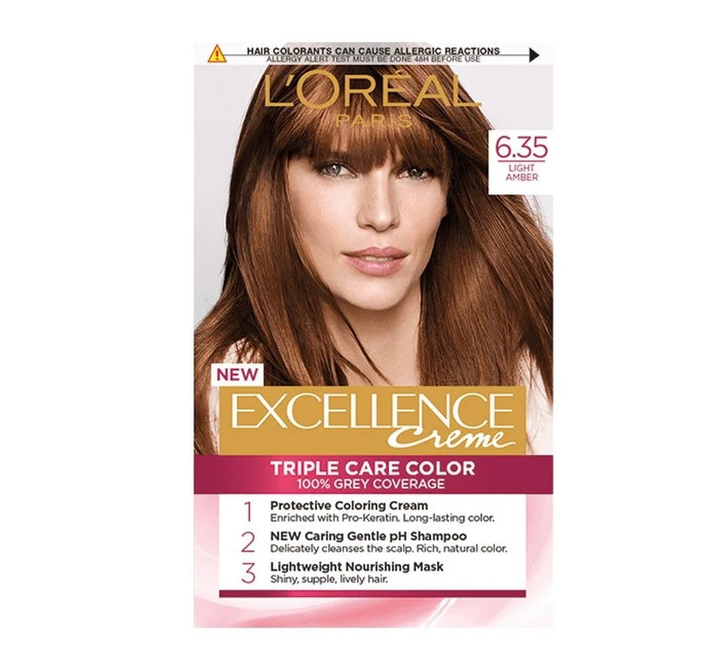 L’Oreal Excellence Creme Hair Color – 100% Grey Coverage with Triple Care- 26 Shades-12