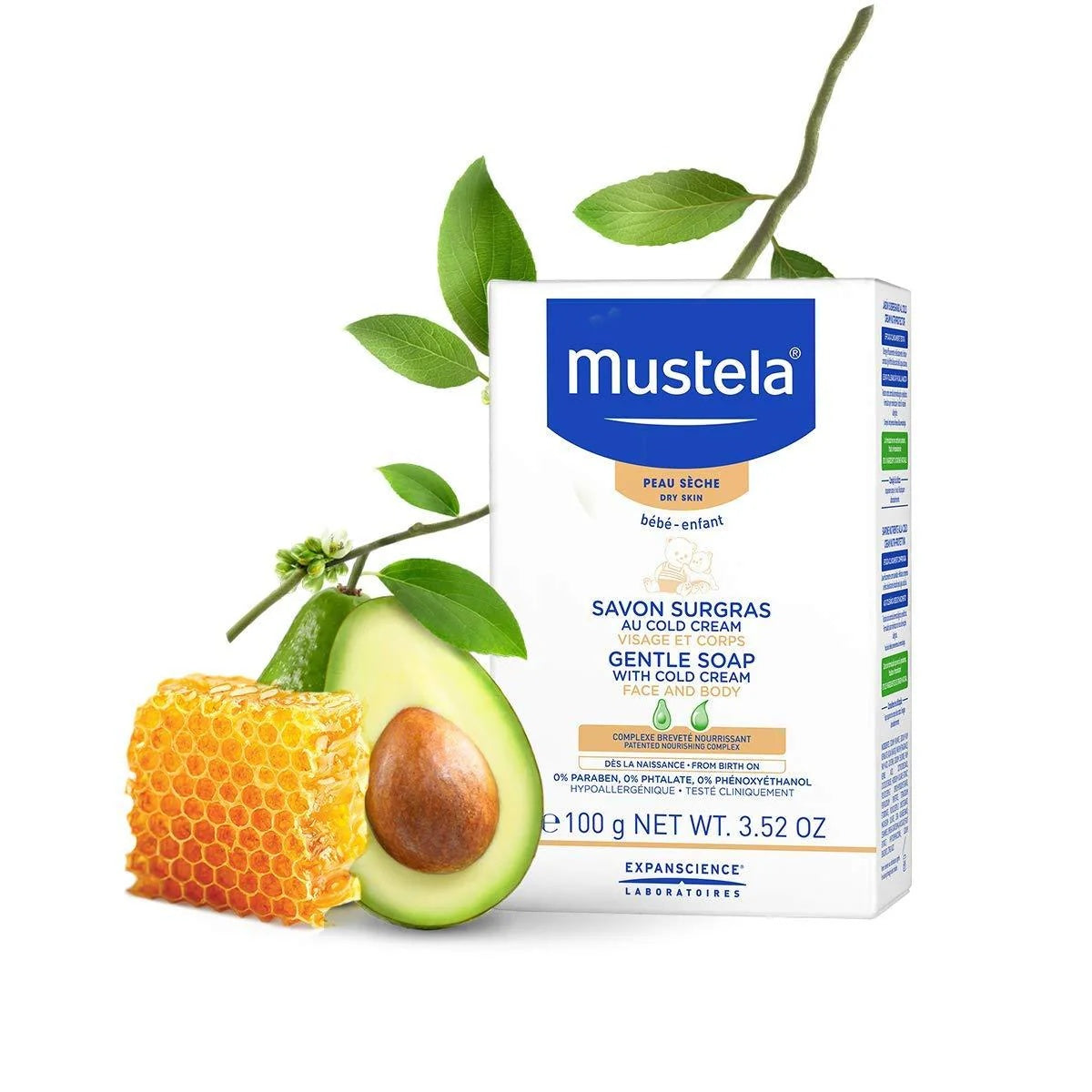 Mustela Gentle Soap Cold Cream Nourishing Protective Soap - 100ml-2