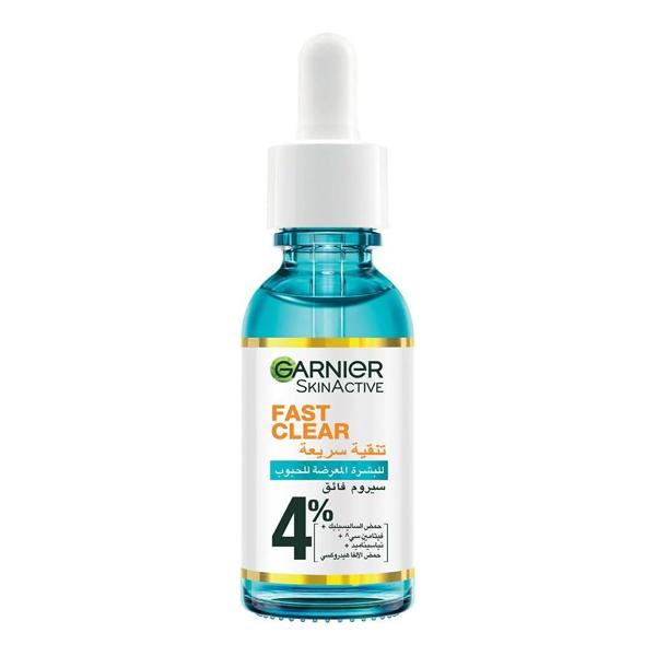Garnier Fast Clear 4% Salicylic Acid Anti-Acne Treatment Booster Serum 30mL-1