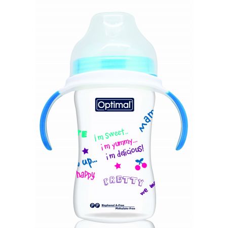 Optimal Extra Wide Neck Feeding Bottle - Handle-2