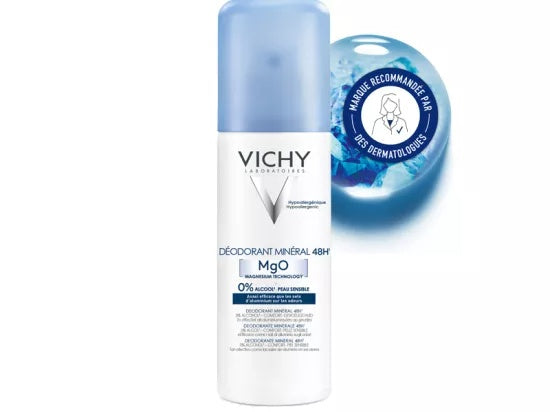 Vichy 48-Hour Mineral Deodorant Spray 125 ml | Aluminum-Free, Long-Lasting Freshness-2