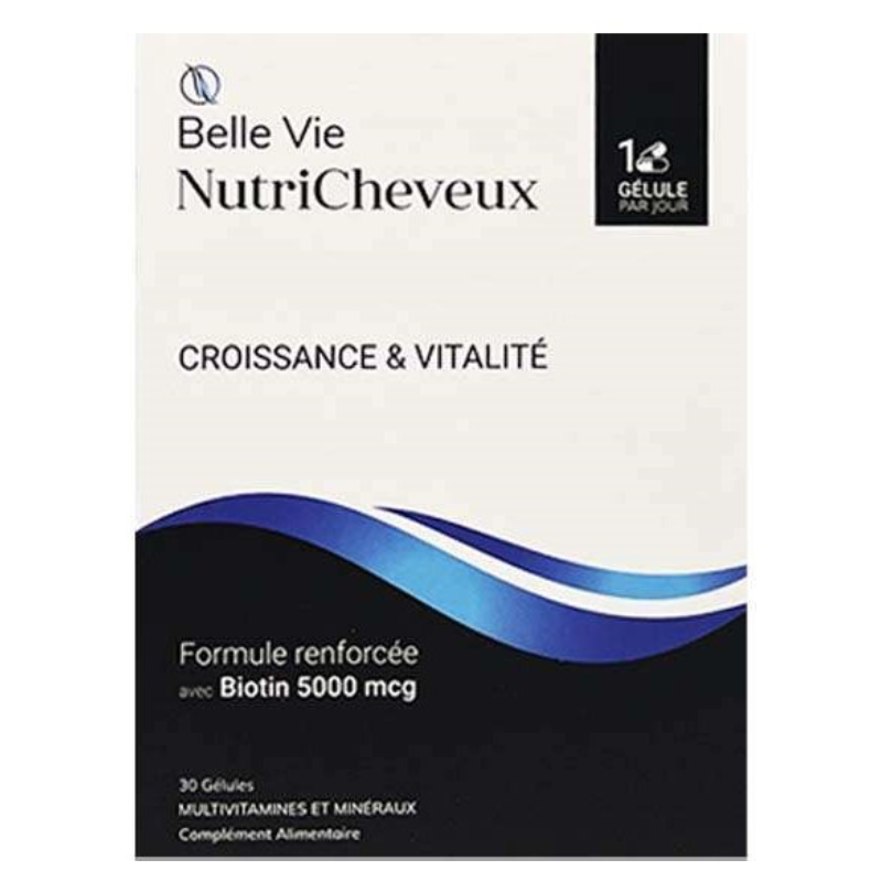 Nutricheveux Hair Growth Supplement 30 Gelules – Strengthens Hair & Reduces Hair Loss-1