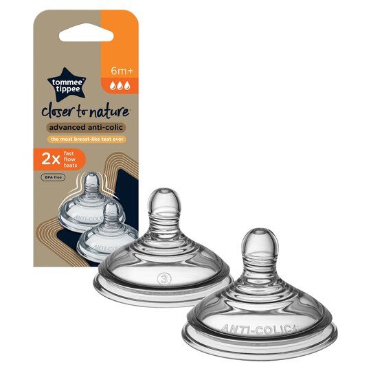 Tommee Tippee – Closer To Nature Advanced Anticolic Fast Flow Teats 6M+-2