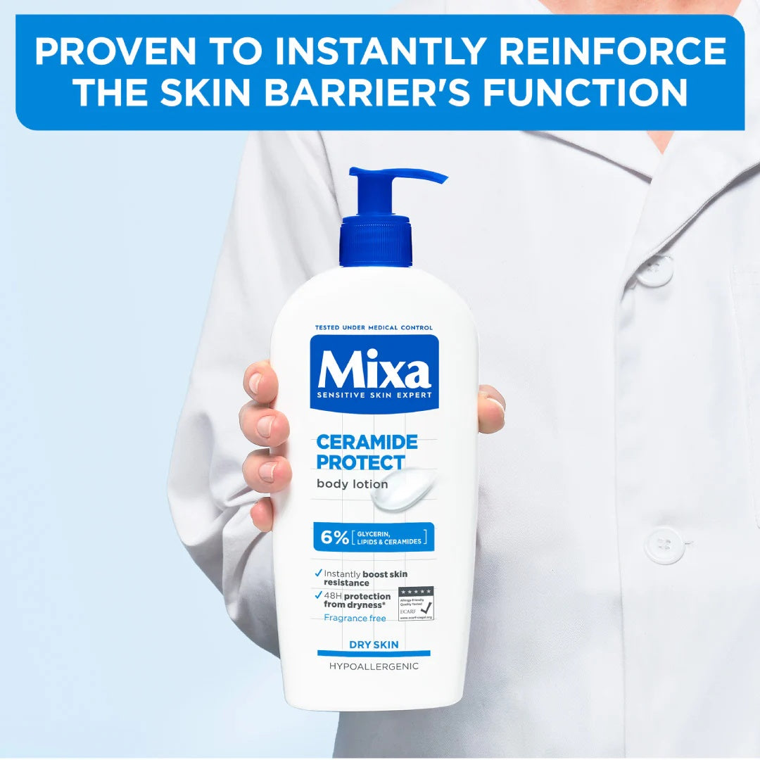 Mixa Ceramide Protect Body Lotion 6% Glycerin Ceramides Lipids for Dry Skin-5