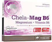 Chela Mag B6 30 Tablets | Magnesium and Vitamin B6 for Muscle Support and Reduced Fatigue-1