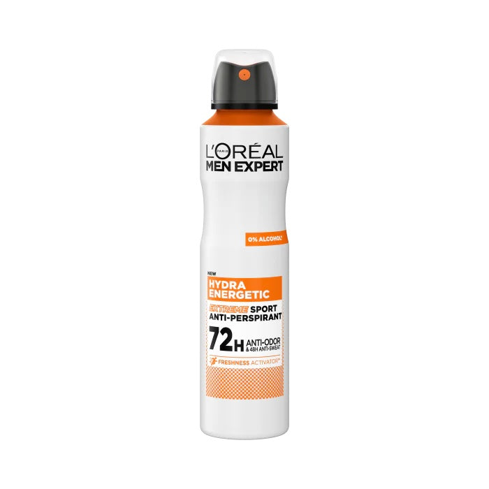 LOreal Men Expert Hydra Energetic Spray Deodorant 72H 150ml – Long-Lasting Freshness-1