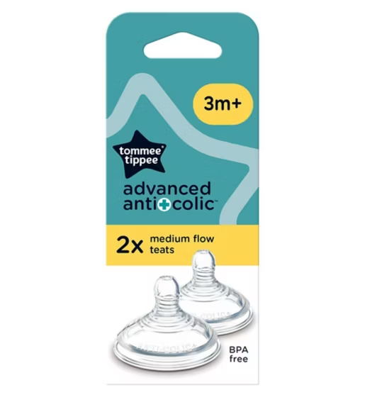 Tommee Tippee Advanced Anti-Colic Baby Teats Pack of 2-1