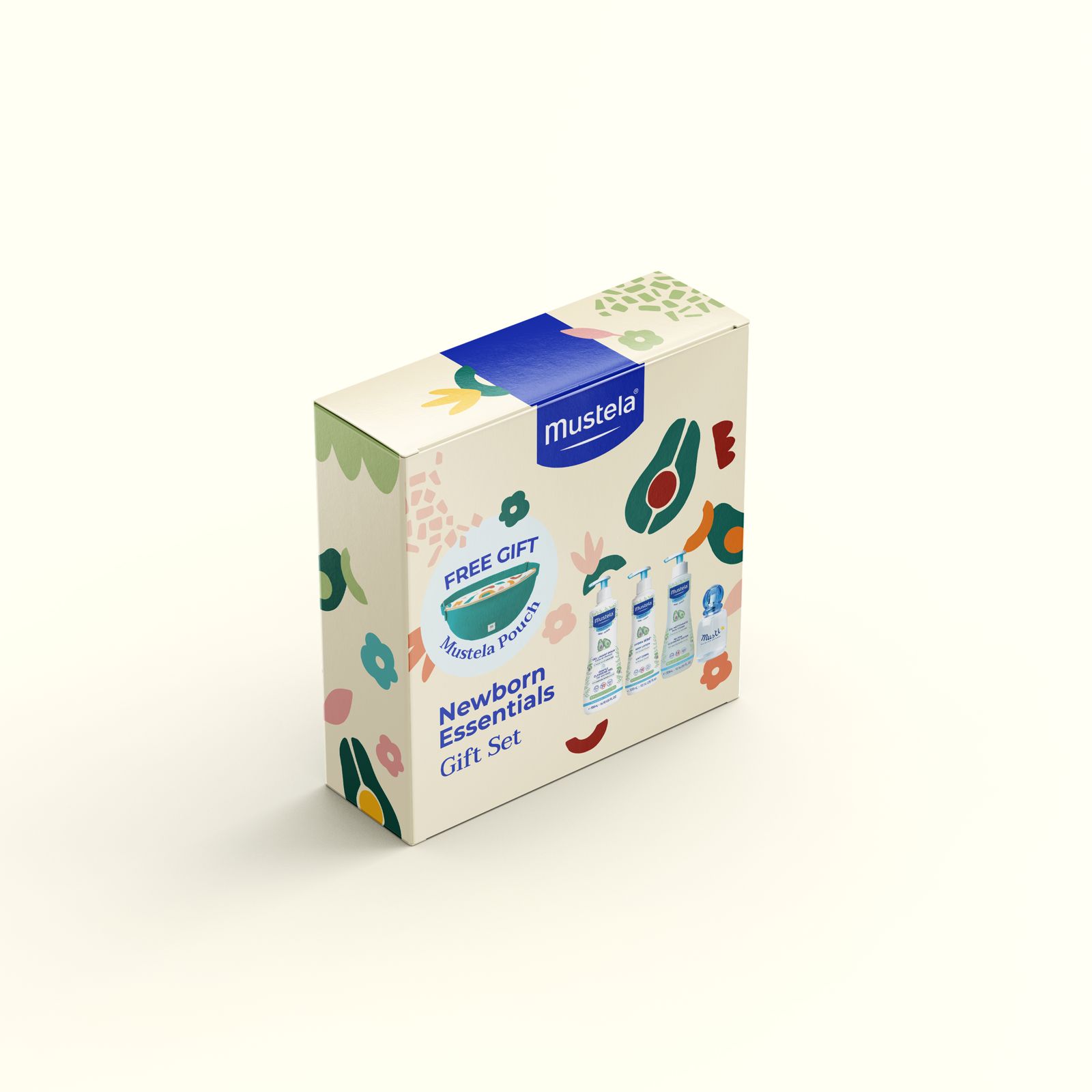 Mustela Newborn Essentials Gift Set with Free Pastel Belt Bag-2