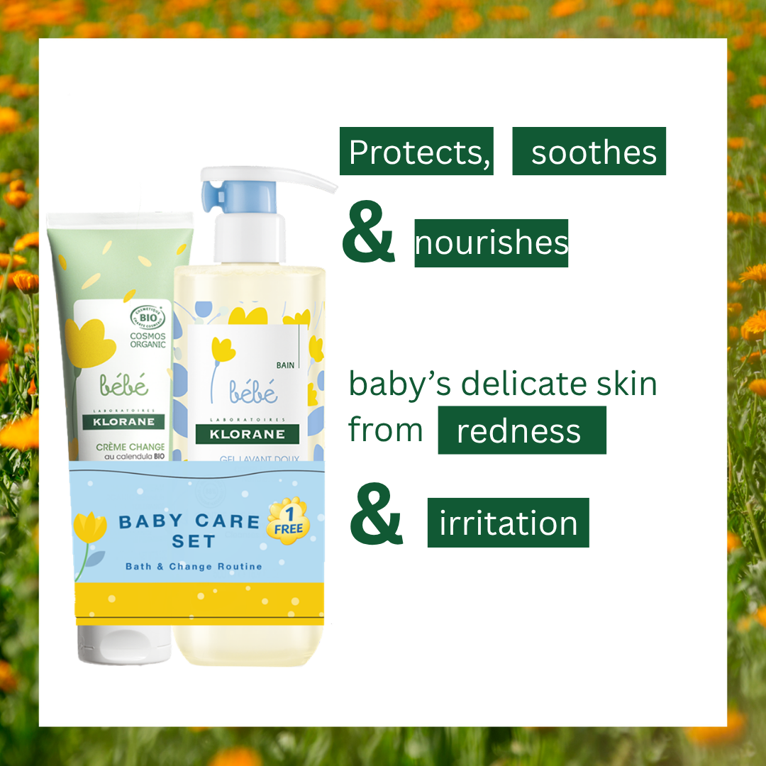 Klorane Baby Certified Organic Change Cream Buy 1 Get Free 500ml Gentle Foaming Gel