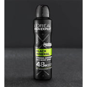 L'Oreal Paris Men Expert Black Mineral Deodorant Spray 150 ml – Charcoal Freshness & Protection-1