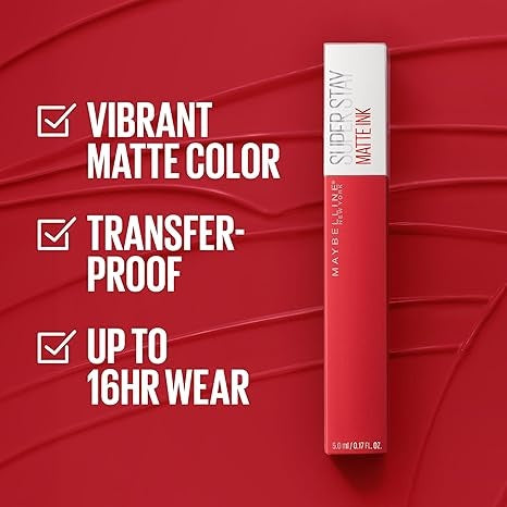 Maybelline Super Stay Matte Ink Lipstick | Long-Lasting, High-Pigment Matte Lip Color-4
