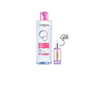L’Oreal Paris 3-in-1 Refreshing Micellar Water 400ml + Free L'Oreal Hyaluron Expert Serum 15ml Gift | Makeup Remover & Hydrating Skincare Set-1