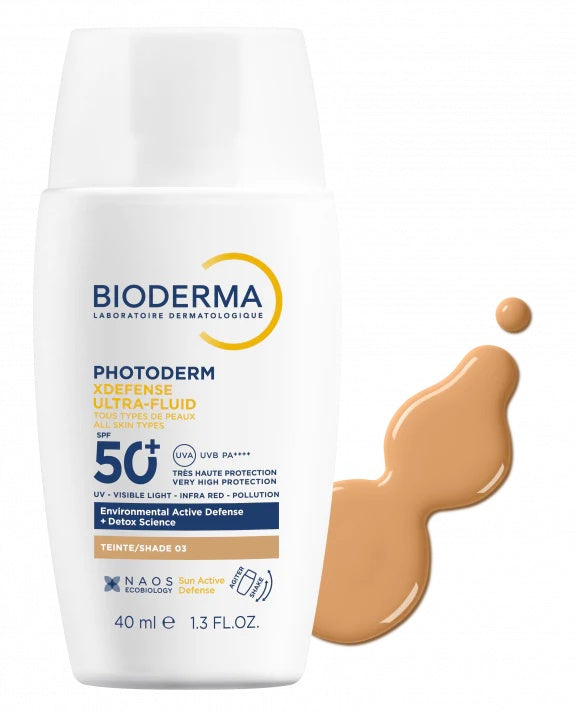 Bioderma Photoderm XDEFENSE SPF 50+ Ultra-Fluid Tinted Sunscreen Shade 02 and Shade 03 for All Skin Types 40ml-5
