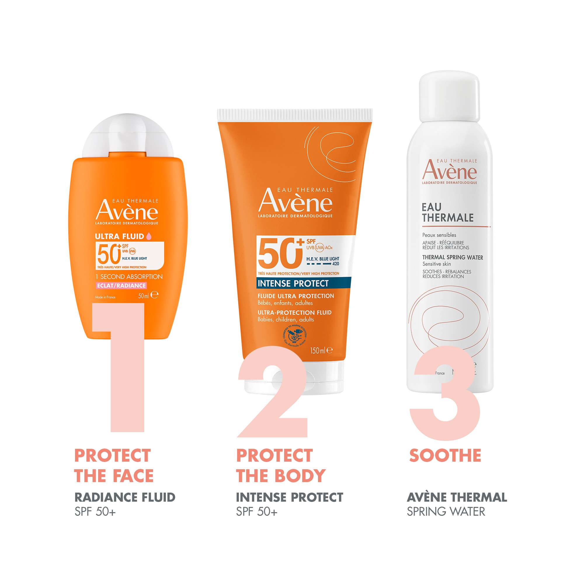 Avene Ultra Fluid Eclat Radiance SPF50+ Sunscreen 50ml | Ultra-Light Hydrating Tinted Sunscreen