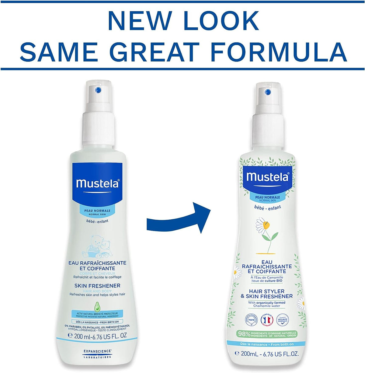 Mustela Hair Styler and Skin Freshner, Rafraichissante Et Coiffante-2