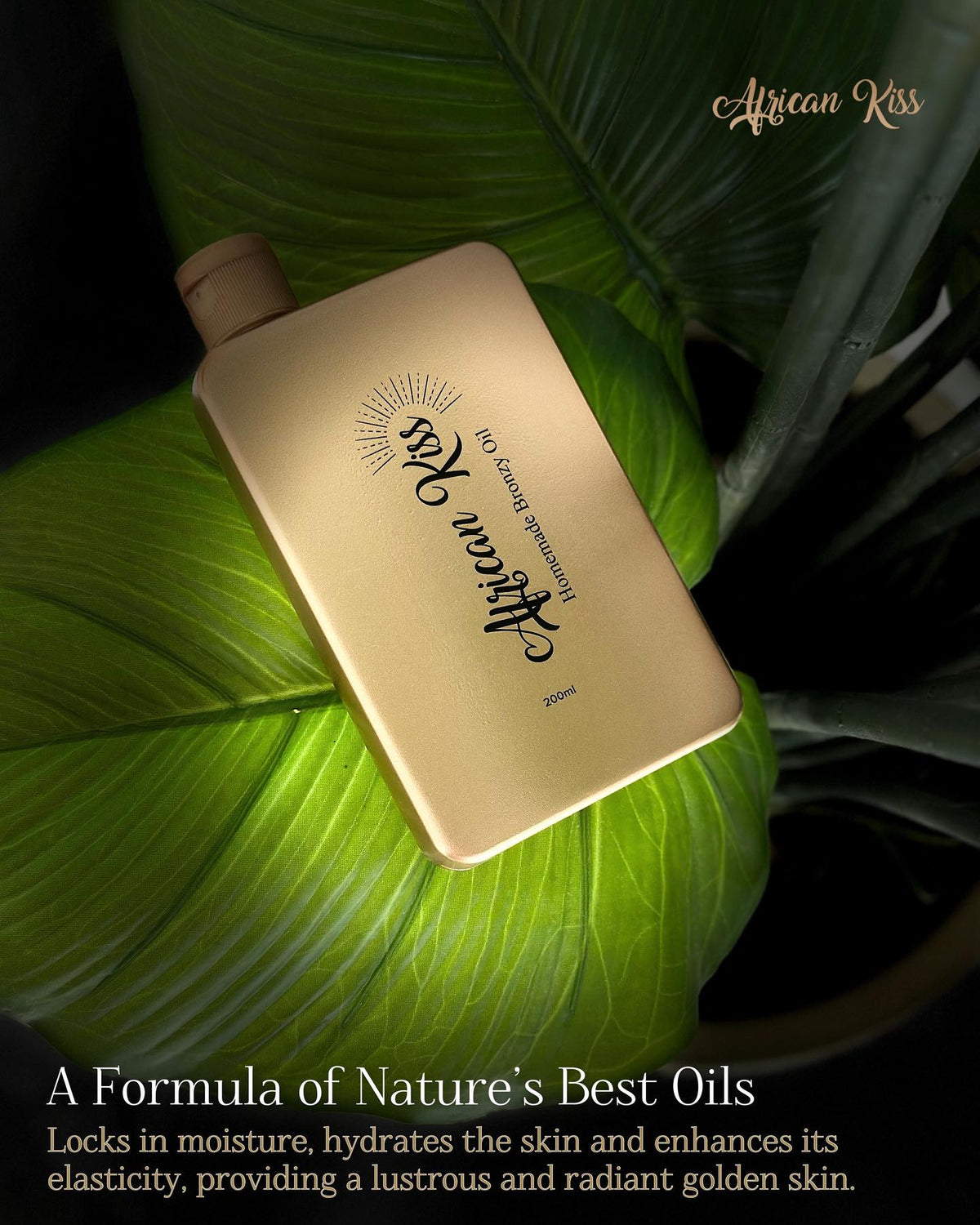 African Kiss Homemade Bronzy Oil 200ml-2
